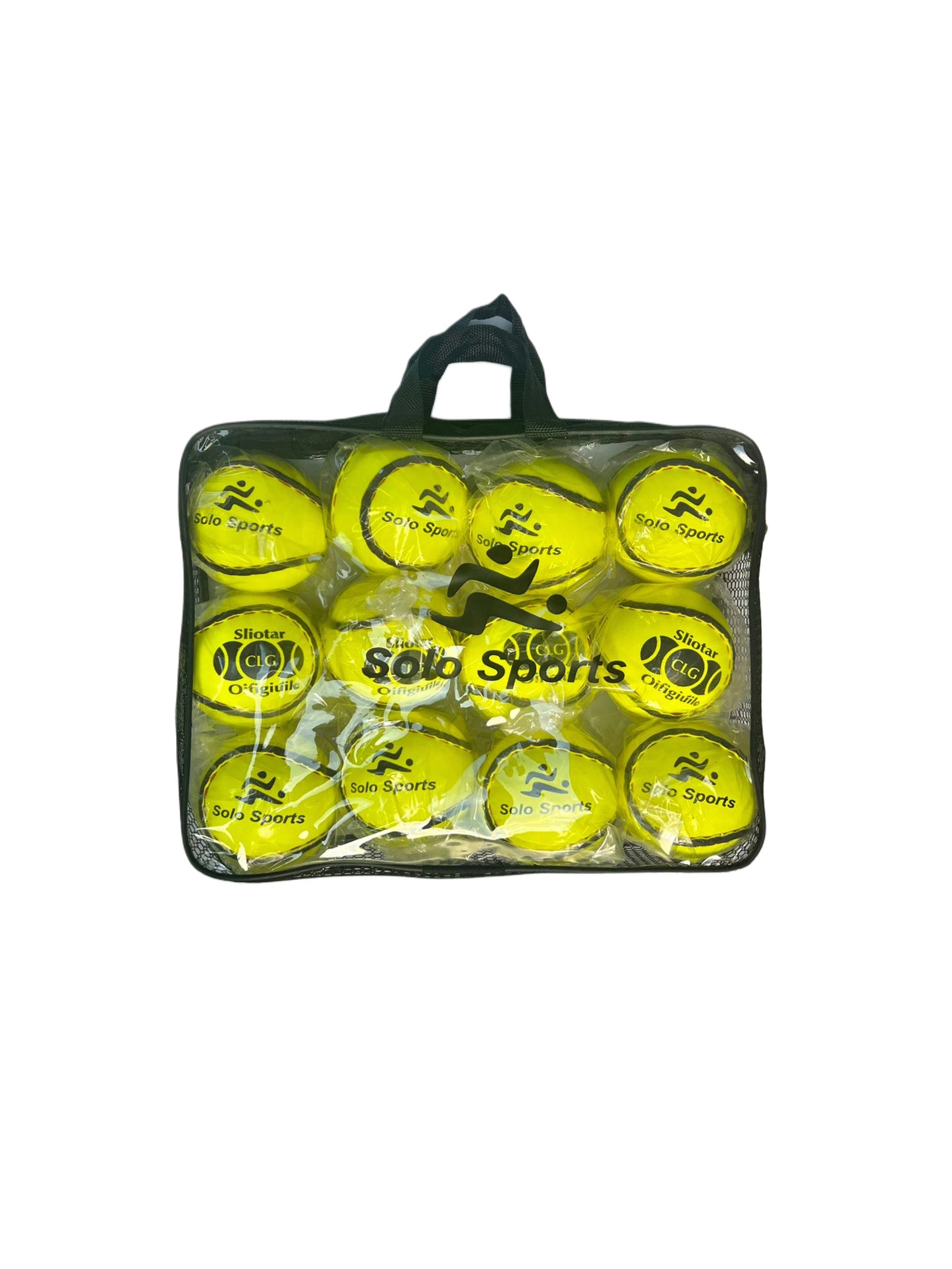 Size 5 yellow GAA sliotar from Solo Sports
