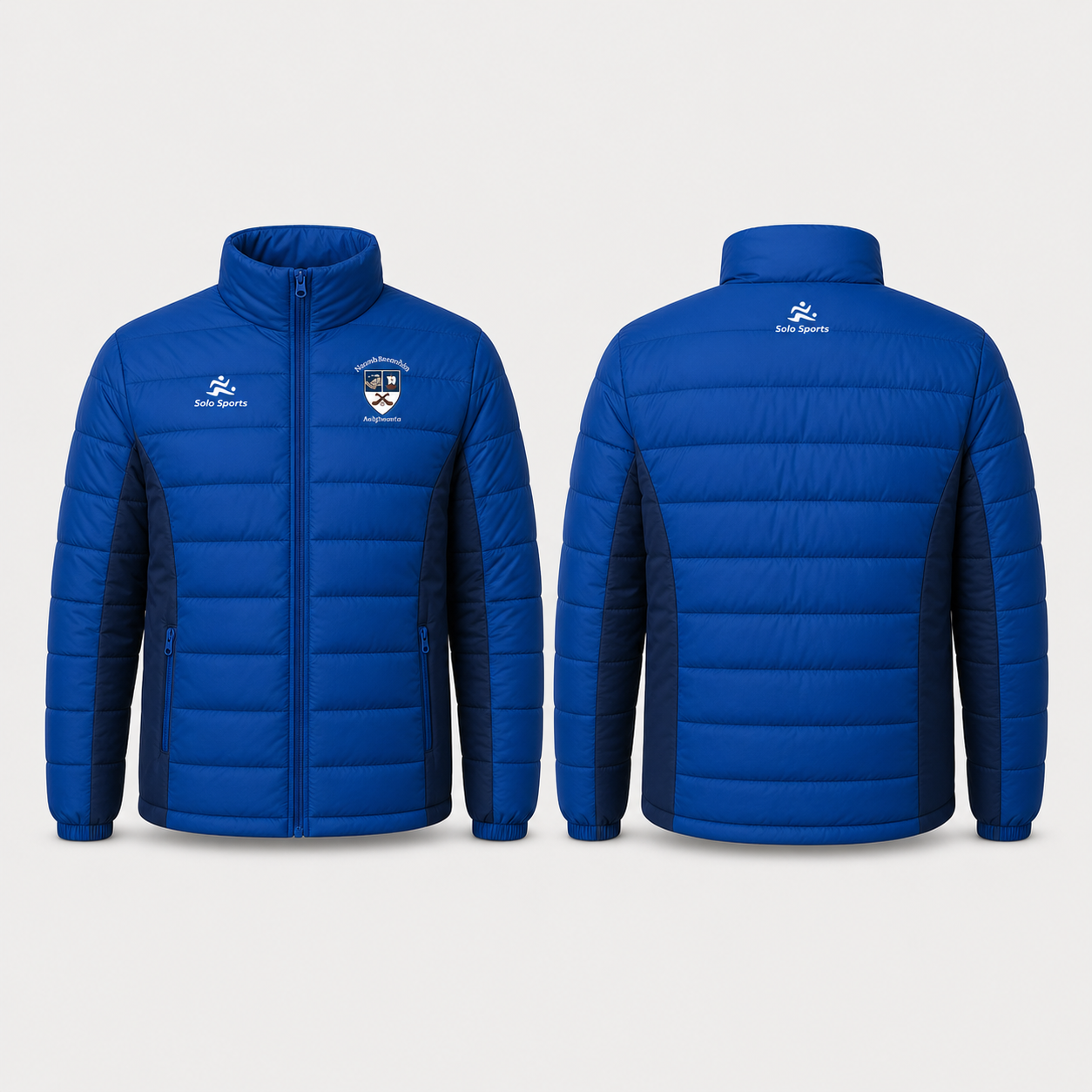Solo Sports custom club puffer jacket