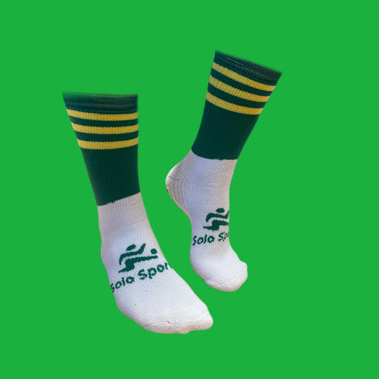 Green and Yellow GRIP SOCK