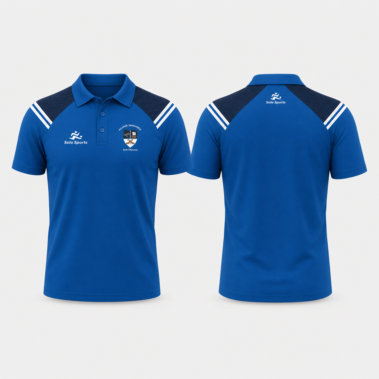 Solo Sports custom club polo shirt